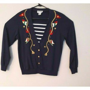 Alfred Dunner womens size 8 Vintage sailboat